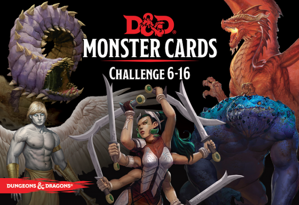 D&D 5th ed : Monster Challenge Cards 6 to 16