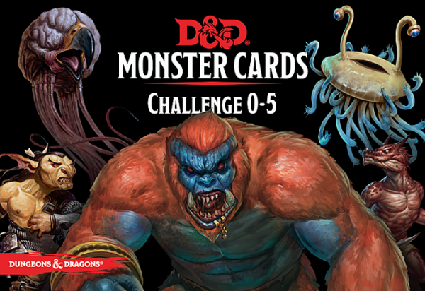 D&D 5th ed : Monster Challenge Cards 0 - 5